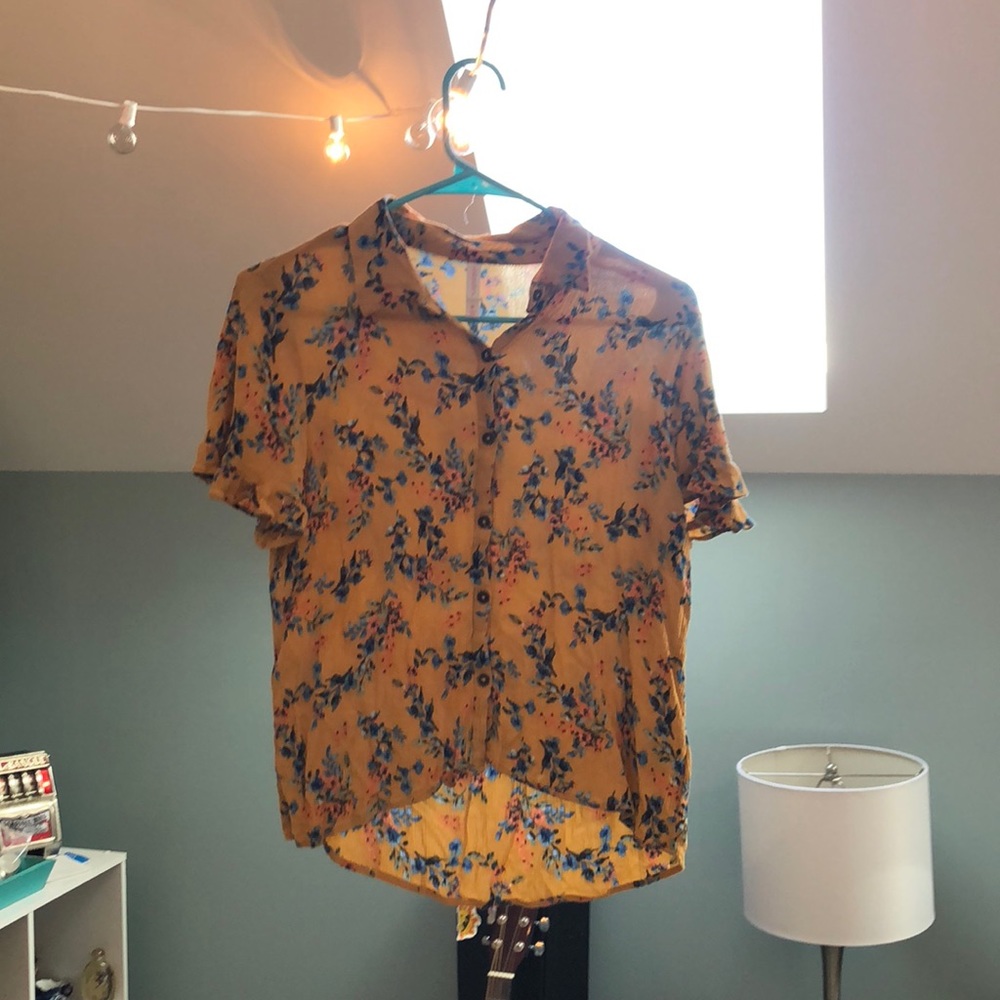 Collared Yellow Shirt